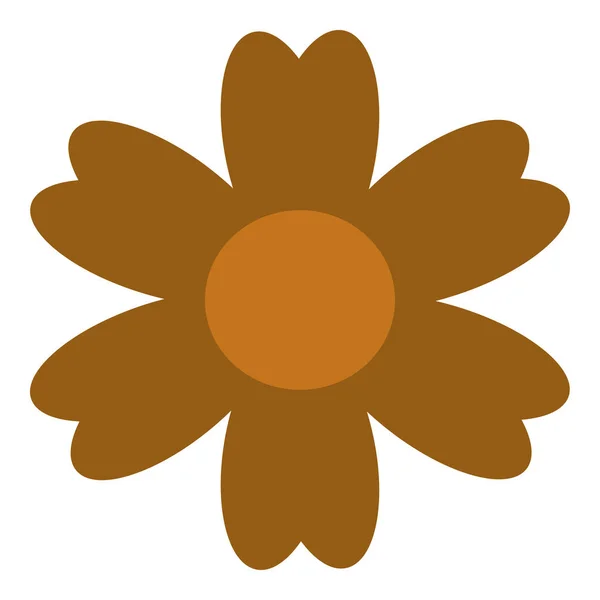 Цветной Одиночный Плоский Векторный Цветок Цветок Иконы Праздника Дизайна Индии — стоковый вектор