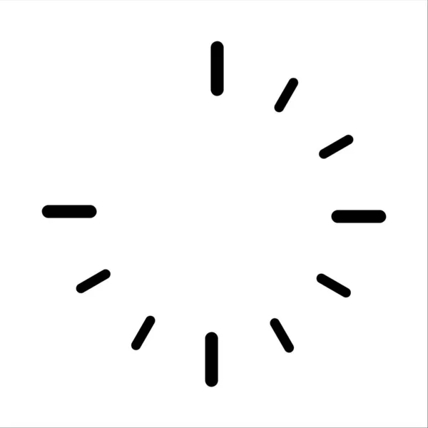 흰색 배경 - 벡터 삽화에 보이는 시계는 텅 비어 있다 로열티 프리 스톡 벡터