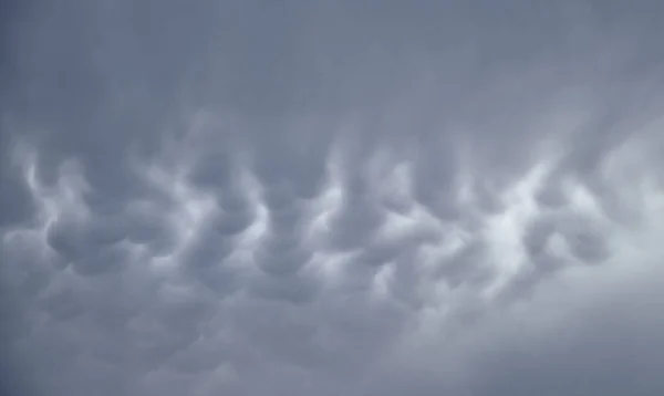 Cerrar Nube Mammatus Antes Lluvia Paisaje Nublado Nube Pesada —  Fotos de Stock