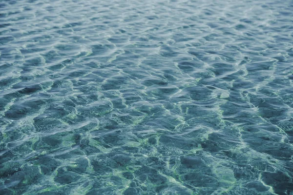 clear and pure water in lake during summer. water refraction, reflection and caustics