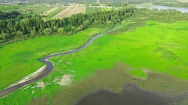 Aerial background of nature and biodiversity