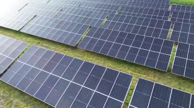 Modern business building with renewable solar power