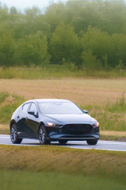 Sporty hatchback with modern automotive design