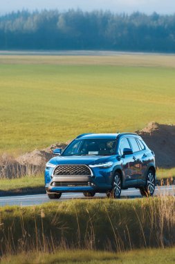 Ormanda gezen arazi aracı.