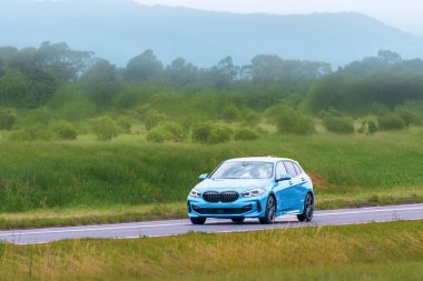 Modern otomotiv tasarımı kompakt hatchback modeli