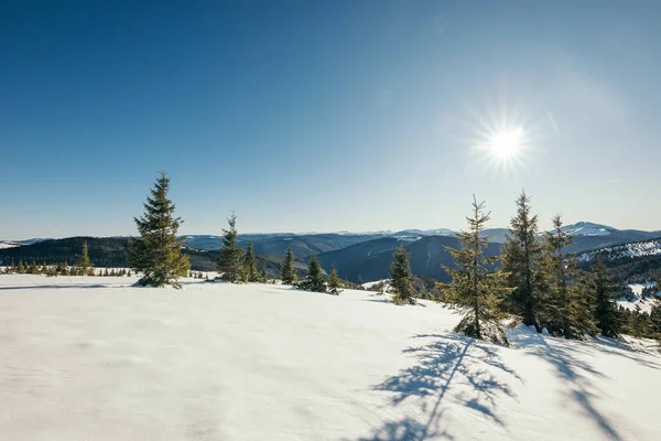 Eine schneebedeckte Brückenfahrt — Stockfoto