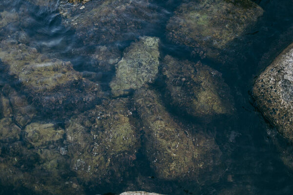 A close up of a rock