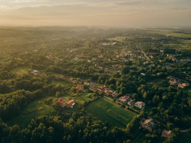 Bir şehir manzarası
