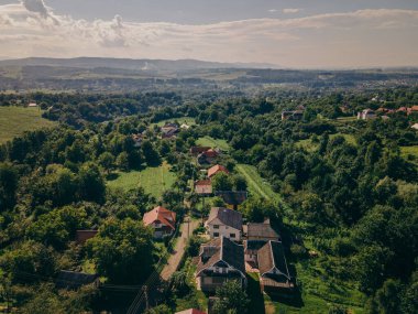 Arka planda büyük bir dağ.