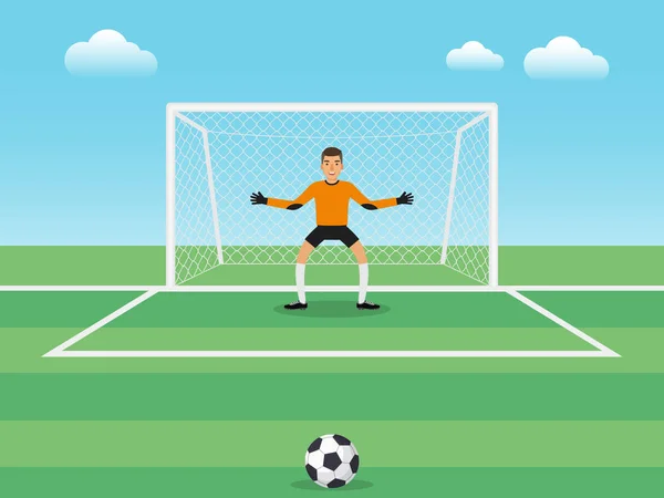 Goal keeper — Stockvector