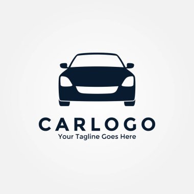 Araba logosu vektörü. Otomotiv logosu tasarımı kavramı.