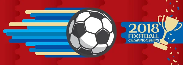 Diseño Campeonatos Fútbol Vector Fútbol — Archivo Imágenes Vectoriales