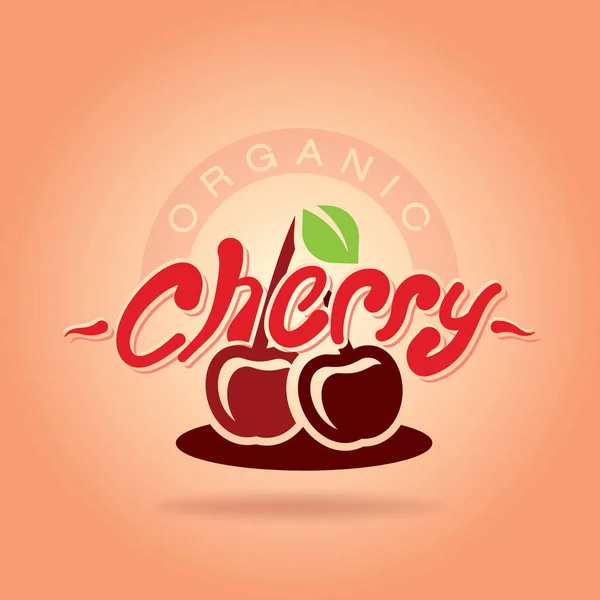 Ikon Vektor Cherry Segar - Stok Vektor
