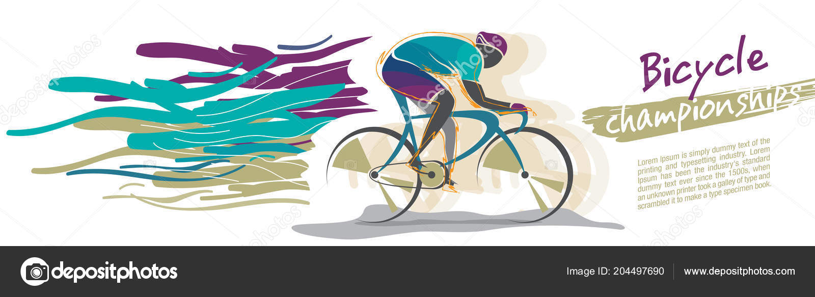 Ilustrasi Vektor Kejuaraan Sepeda Vektor Stok oleh ©erryan 204497690
