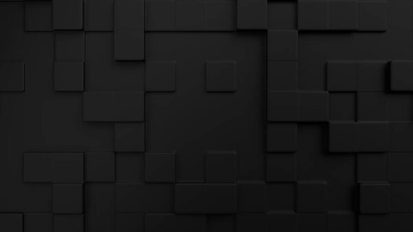 Abstract geometric 3d black background