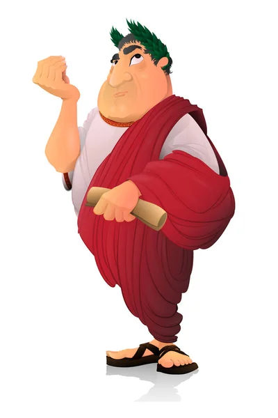 Цезарь, римский сенатор . — стоковый вектор