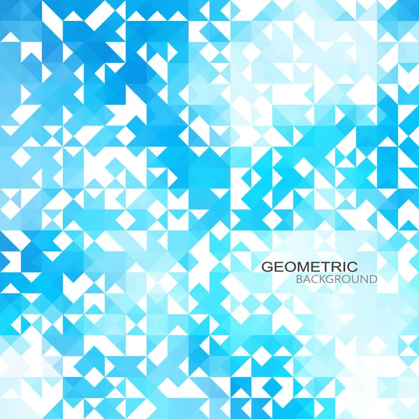 Sfondo mosaico griglia triangolo blu, Modelli di design creativo — Vettoriale Stock