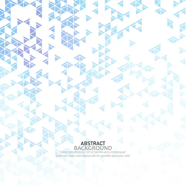 Blaues Dreieck moderner Grid-Mosaik-Hintergrund, kreative Design-Vorlagen — Stockvektor