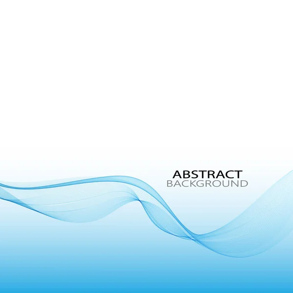 Blått horisontellt vågvektormönster. abstrakt bakgrund. layout för presentation — Stock vektor