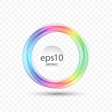 Renk çember vektörü eps10 ile soyut arkaplan