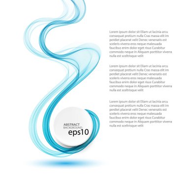 Dikey mavi dalga tasarımı, soyut arkaplan vektörü