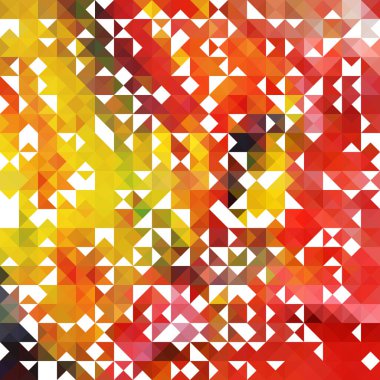 Renk üçgenli soyut geometrik arkaplan. Vektör çizimi. Broşür tasarımı.