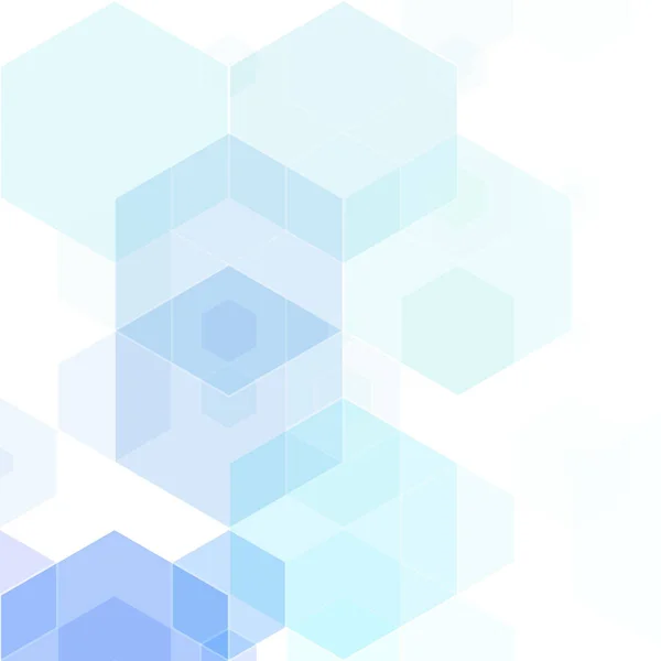 Vector Abstract science Background. Projeto geométrico azul hexágono . —  Vetores de Stock