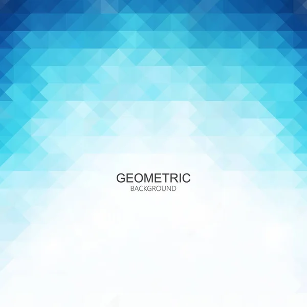 Abstract modern geometric blue vector triangle background. — Stock Vector