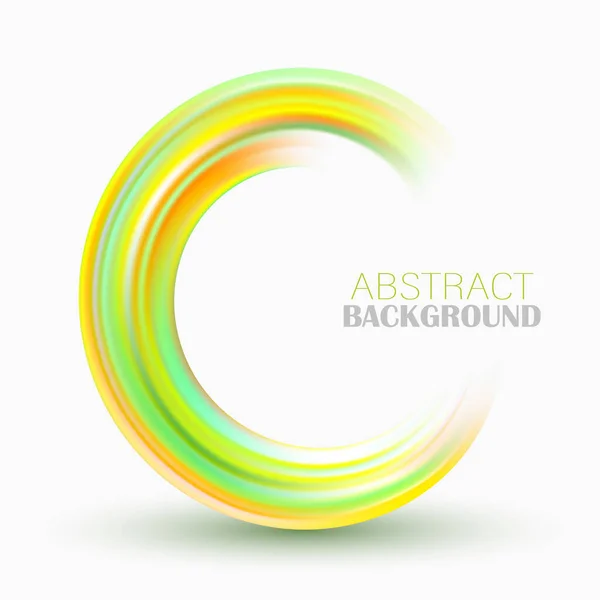 Fond abstrait avec vecteur de cercles jaunes verts — Image vectorielle