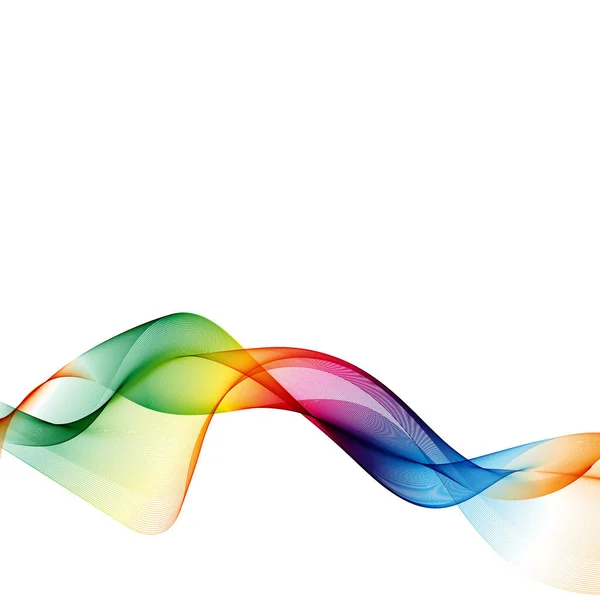 Abstract wave vector background, rainbow waved lines for brochure, website, flyer design. Spectrum wave. Rainbow color eps10 — Stock Vector