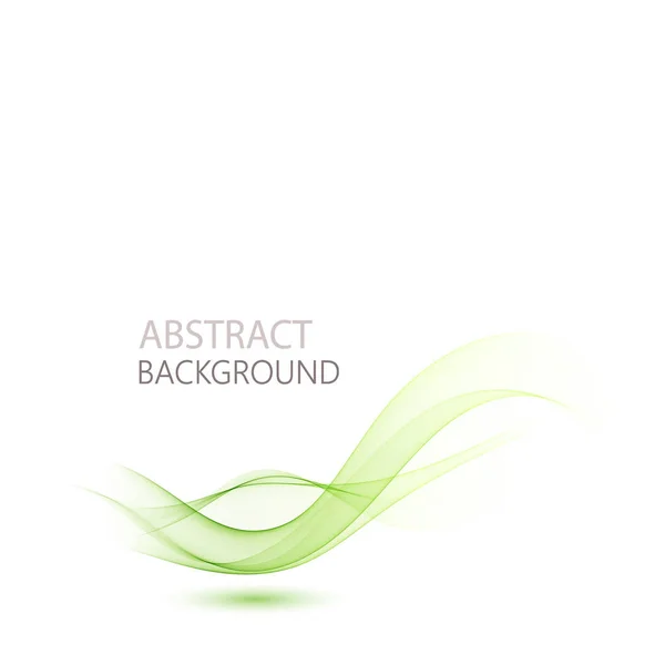 Fondo de onda verde horizontal abstracto. Plantilla de folleto, elemento de diseño . — Vector de stock