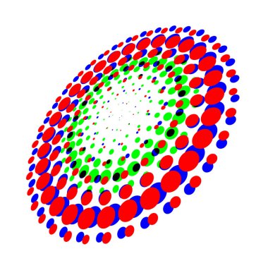 Renkli Parlak Soyut Yarım Tonlama Tasarım Elemanı, vektör illüstrasyon eps10