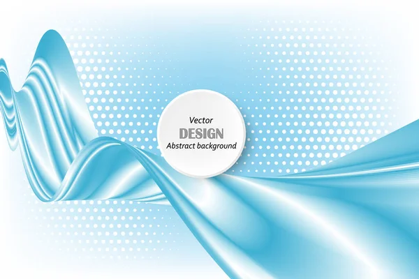 Abstrait bleu entreprise technologie coloré vague vecteur fond — Image vectorielle