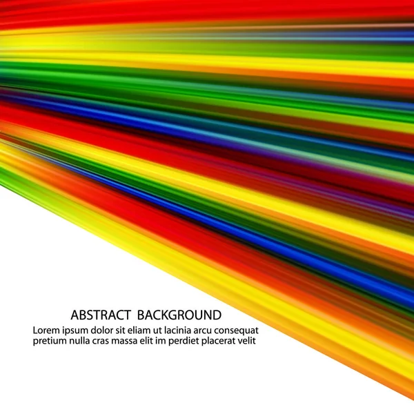 Bunte glatte Design Lichtlinien Hintergrund. Regenbogenfarben. Vektorillustration — Stockvektor