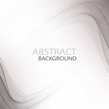 Gri teknoloji tasarım geçmişi. Gri yatay dalgalı vektör arkaplanı.