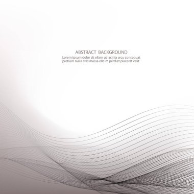 Gri teknoloji tasarım geçmişi. Gri yatay dalgalı vektör arkaplanı.