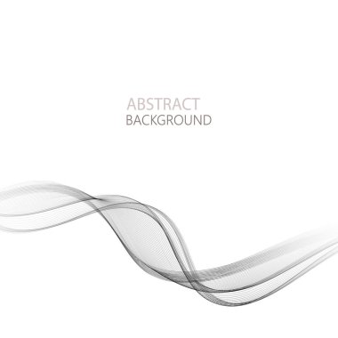 Gri teknoloji tasarım geçmişi. Gri yatay dalgalı beyaz arkaplan.