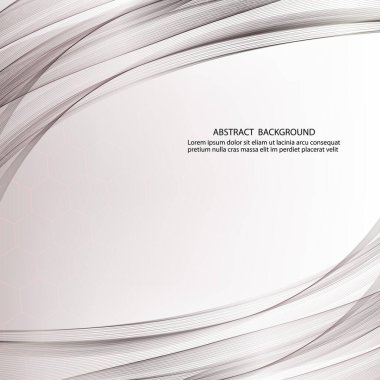 Gri teknoloji tasarım geçmişi. Gri yatay dalgalı vektör arkaplanı.