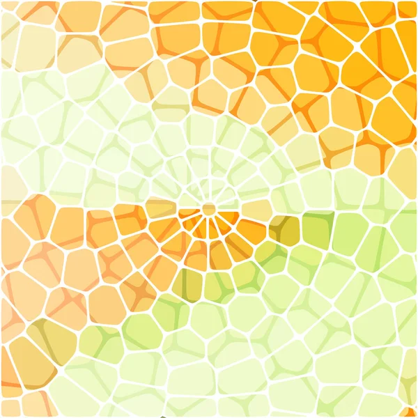 Gröna och orange vektor stenar abstrakt geometrisk bakgrund, affisch design, broschyr mall eps10 — Stock vektor