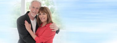 Üst düzey bir çiftin birlikte olmaktan mutlu portre