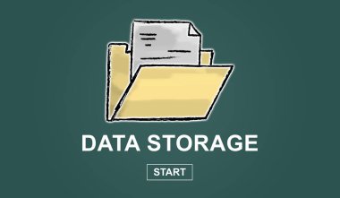 Bir veri depolama kavramı çizimi