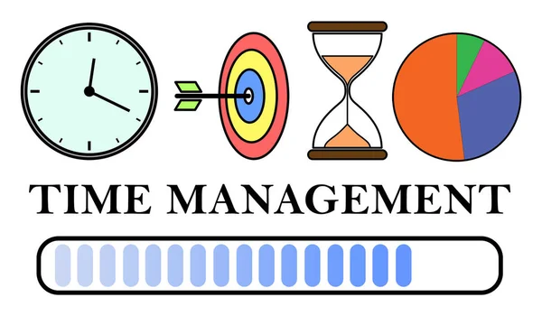 Illustration Time Management Concept — Stock Photo, Image