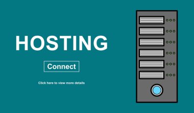 Bir sunucu konsepti tasviri