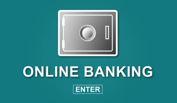 Illustrazione Concetto Online Banking — Foto Stock