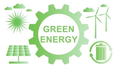 Yeşil enerji kavramının tasviri