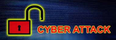 Bir siber saldırı kavramı çizimi