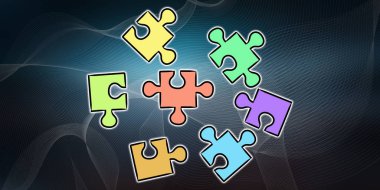 Bir ekip çalışması kavramı çizimi