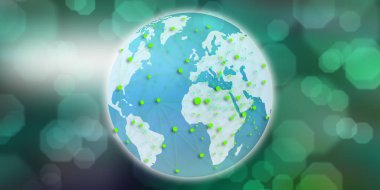 Küresel ağ konseptinin gösterimi