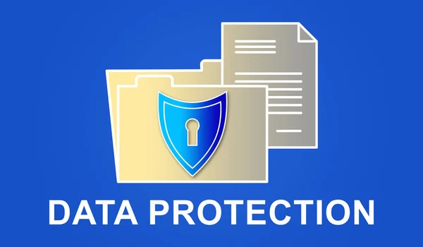 Ilustración Del Concepto Protección Datos —  Fotos de Stock