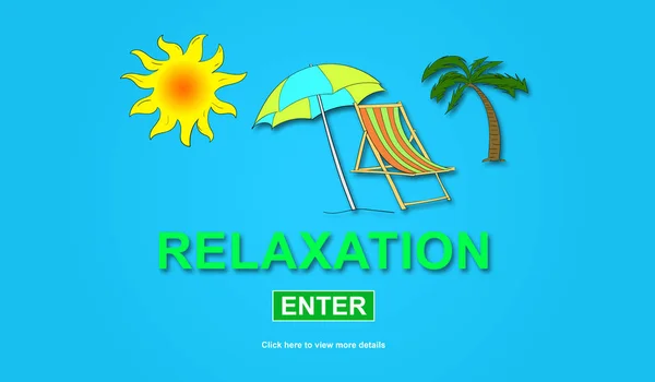 Ilustrace Konceptu Relaxace — Stock fotografie